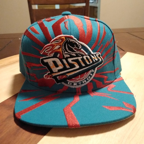 throwback pistons hat